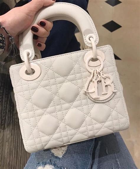 lady dior bag white small|small lady dior bag price.